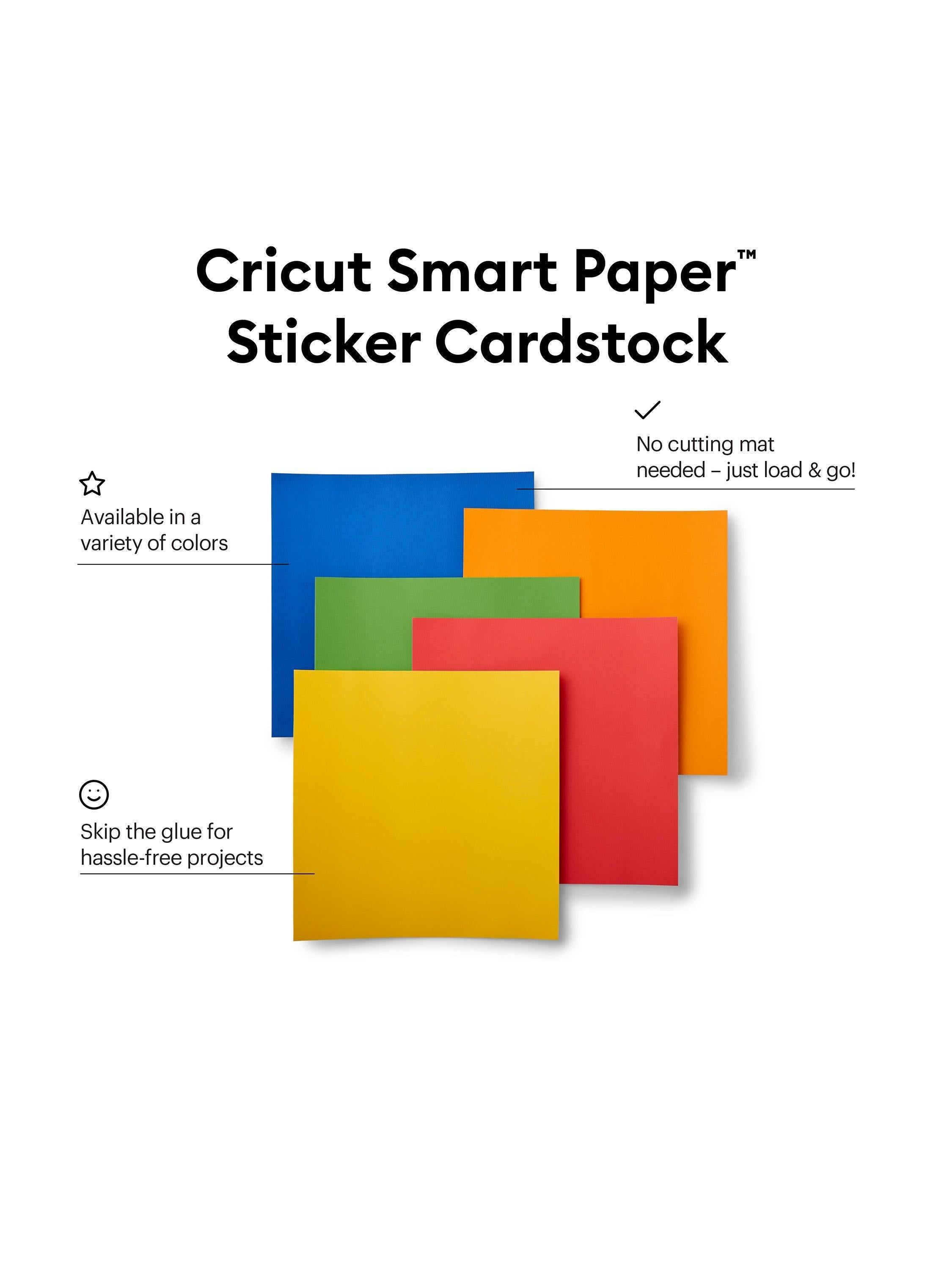 Cricut Smart Paper Sticker Cardstock pack of 10 13x13 inches - British product
