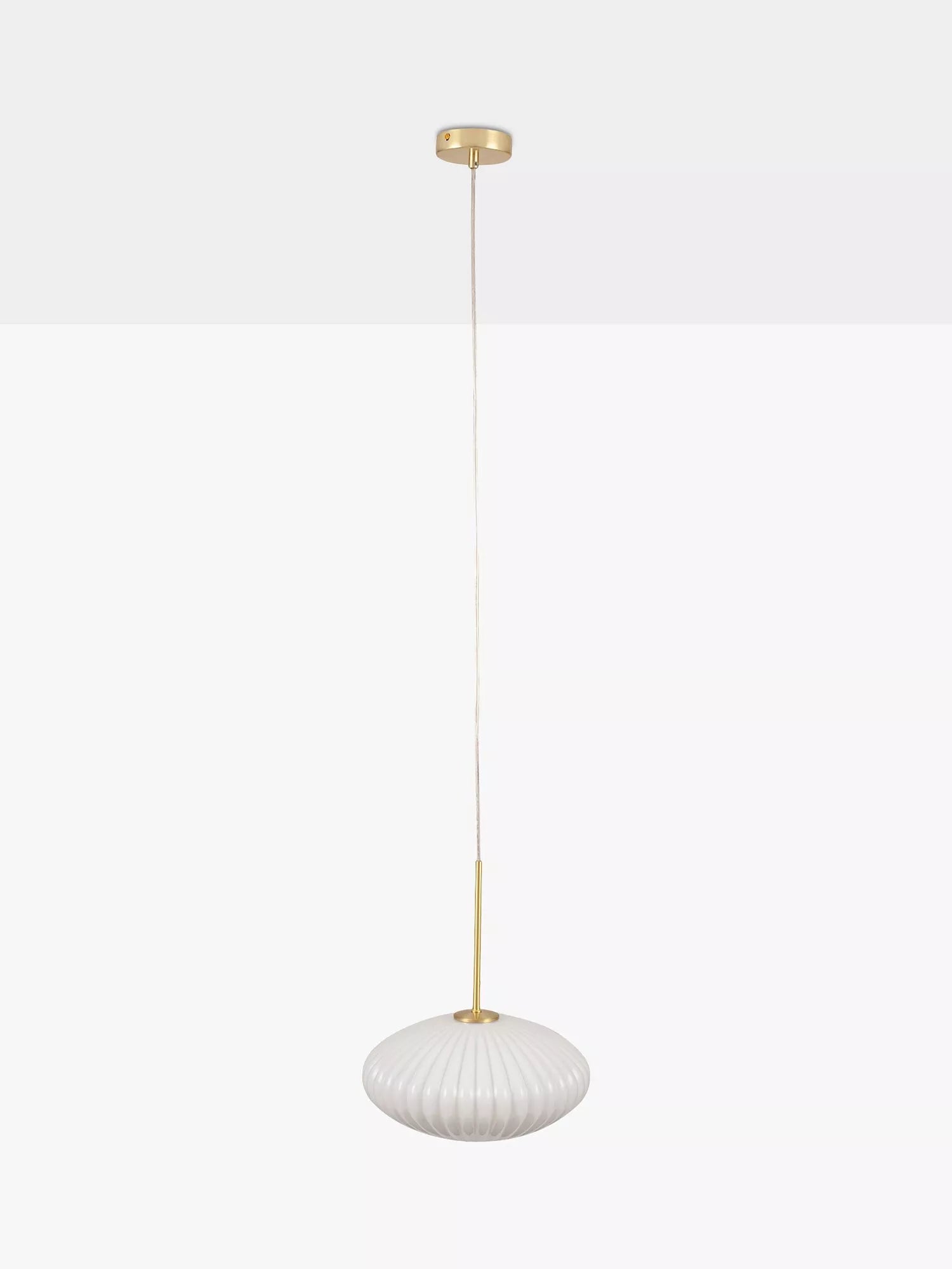 Pacific ribbed glass oval ceiling light, UK version
