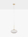 Pacific ribbed glass oval ceiling light, UK version