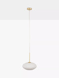 Pacific ribbed glass oval ceiling light, UK version