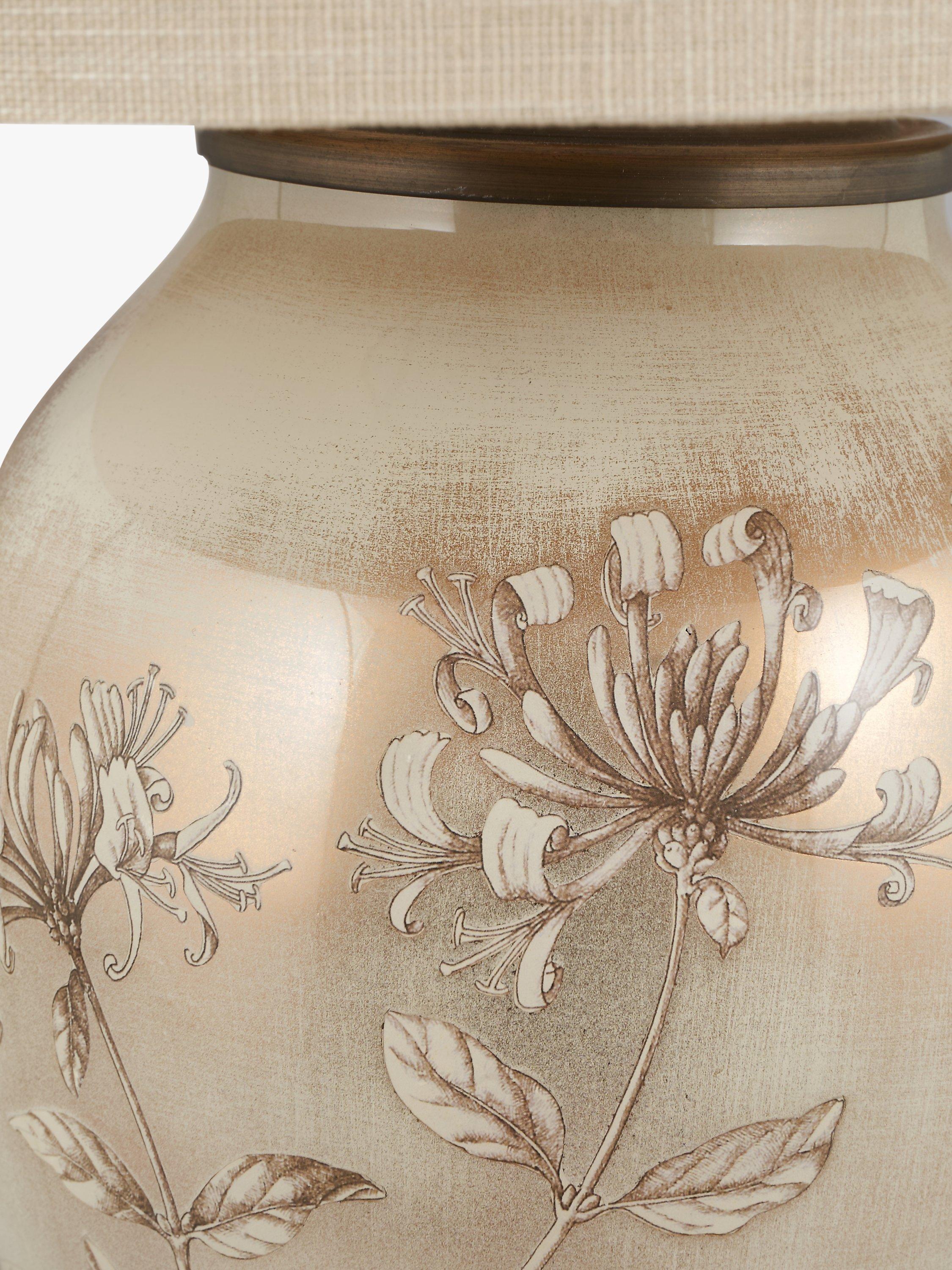 Jenny Worrall glass lamp base honeysuckle H34.5cm, UK version