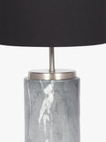 Pacific marble effect table lamp grey 49cm - British product