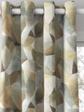 Designers Guild Geo Moderne made to measure curtains in pewter - British product