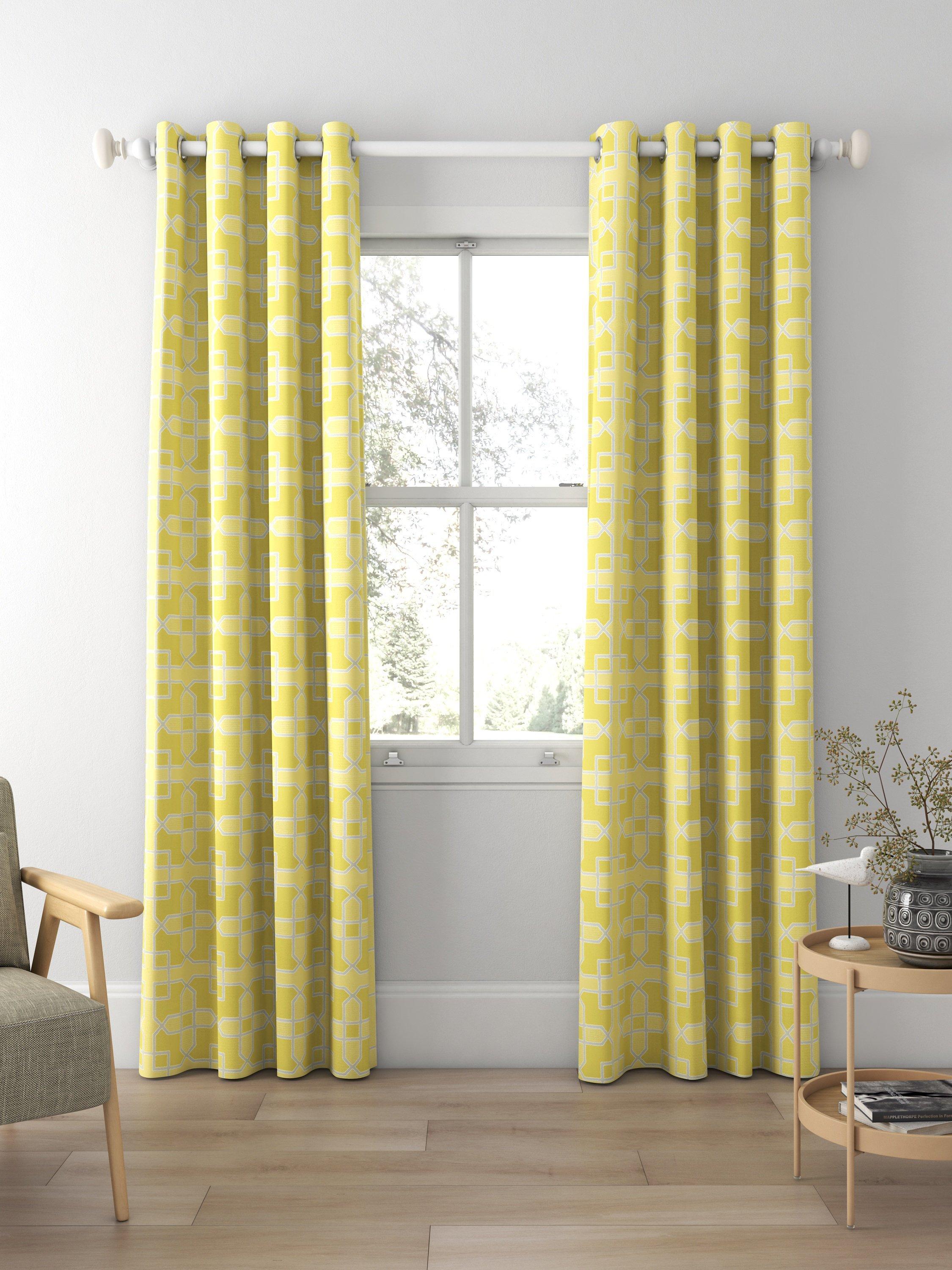 Sanderson Hampton Weave fabric Mimosa made to measure curtains, imported from the UK
