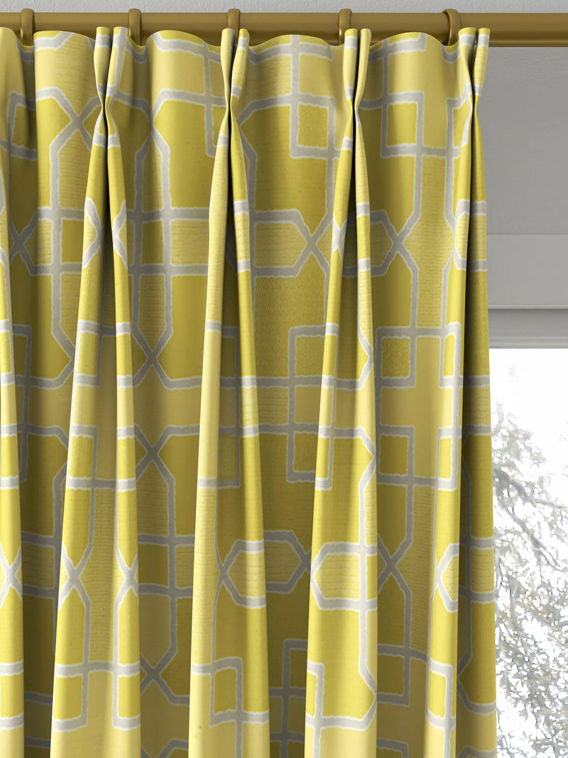 Sanderson Hampton Weave fabric Mimosa made to measure curtains, imported from the UK