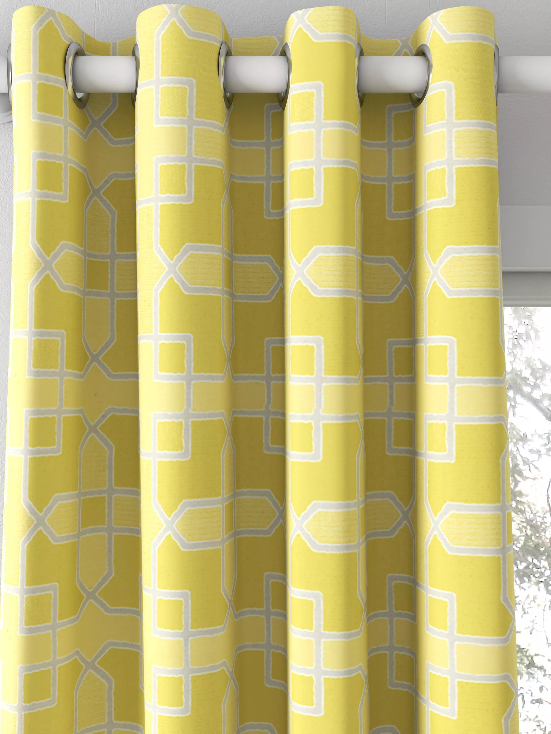 Sanderson Hampton Weave fabric Mimosa made to measure curtains, imported from the UK