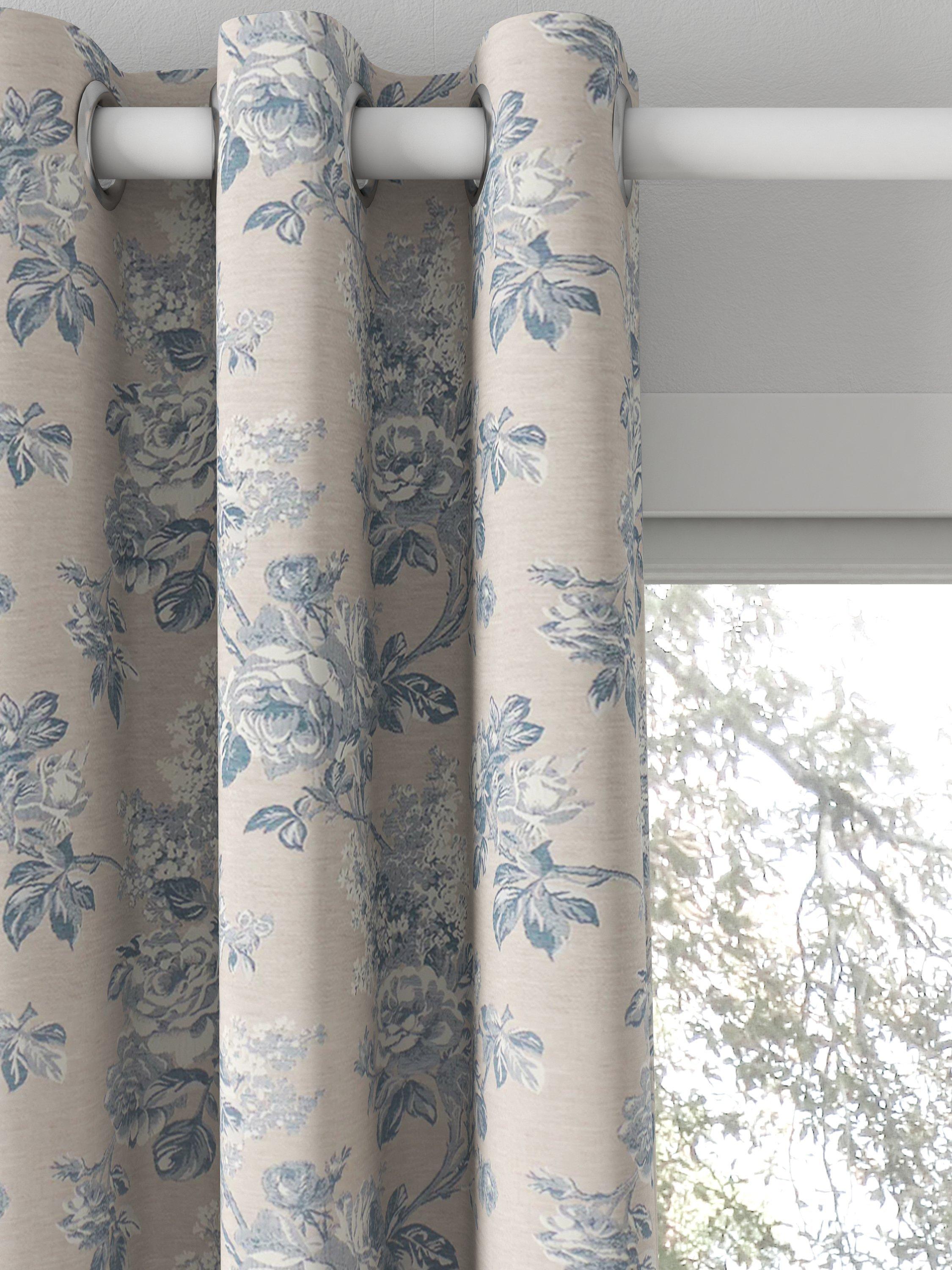 Sanderson Sorilla Damask curtains or roman blind in linen and cotton (British brand)