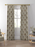 Sanderson ringtailed lemur olive fabric pattern (British brand)
