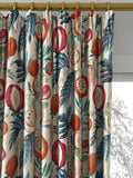 Sanderson Jackfruit curtains or roman blind in indigo, imported from the UK