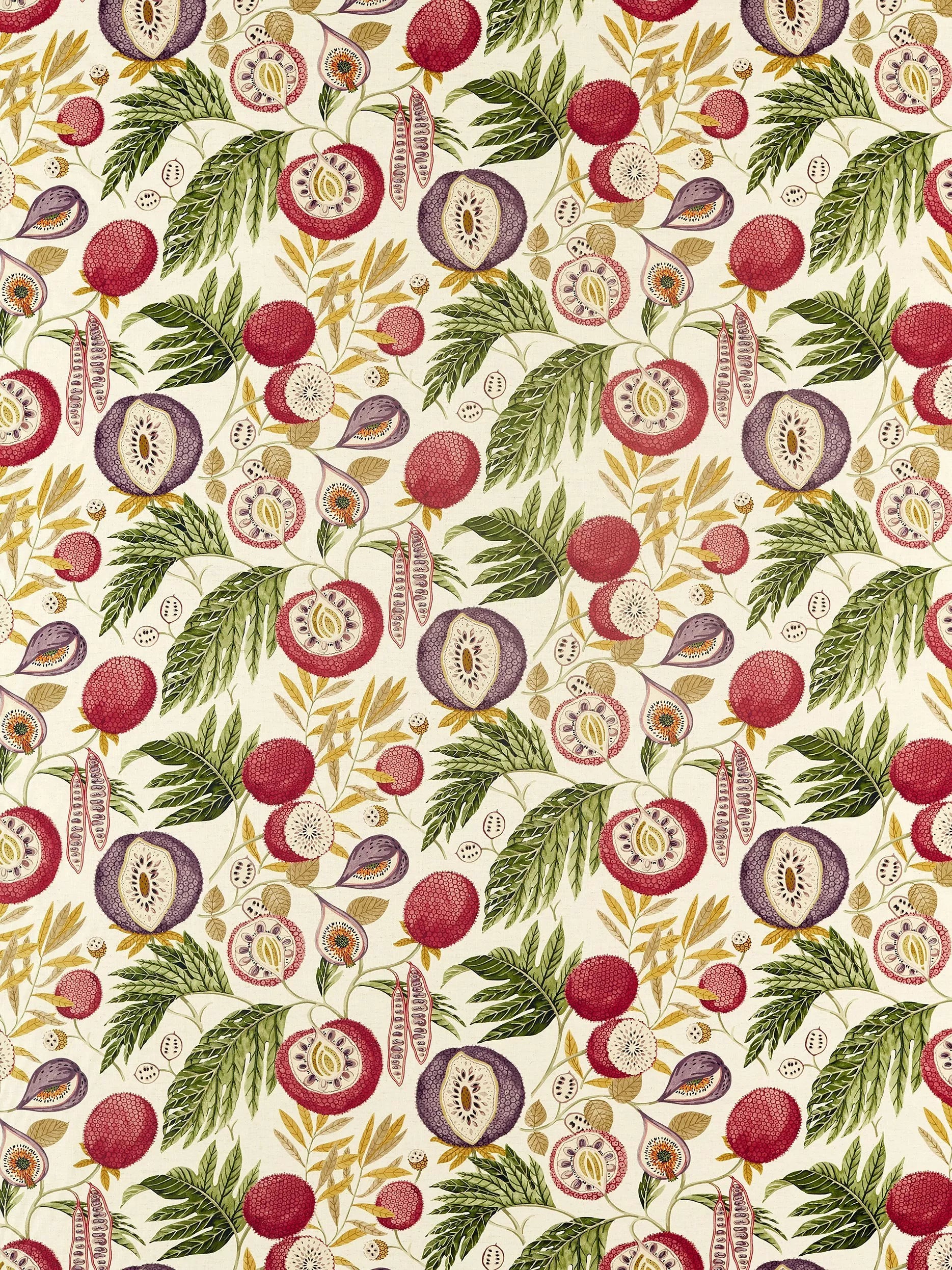 Sanderson Jackfruit fig printed curtains and roman blind - British product