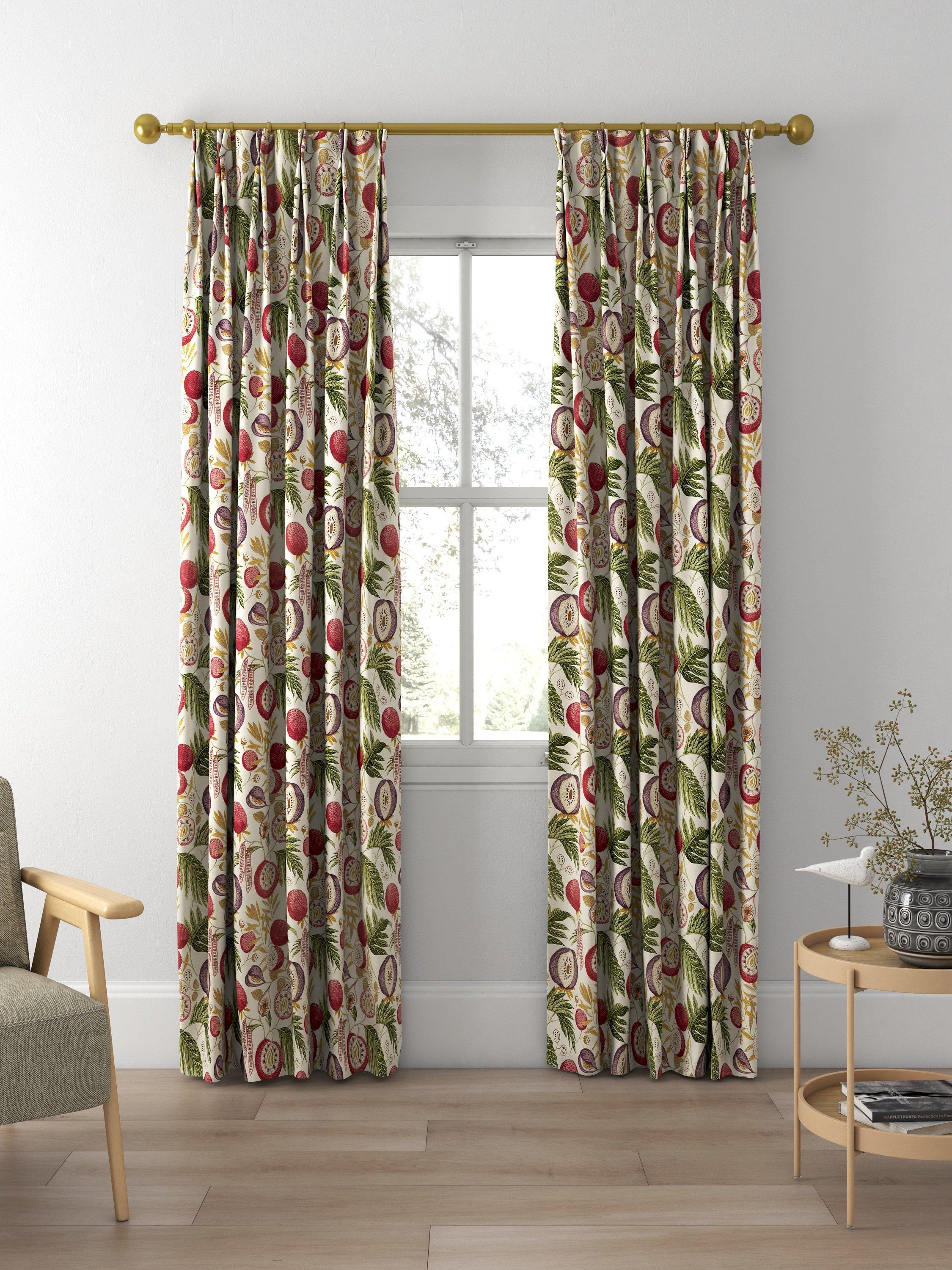 Sanderson Jackfruit fig printed curtains and roman blind - British product