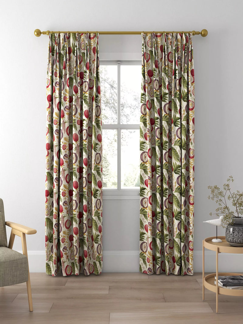 Sanderson Jackfruit fig printed curtains and roman blind - British product