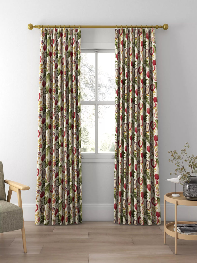 Sanderson Jackfruit fig printed curtains and roman blind - British product