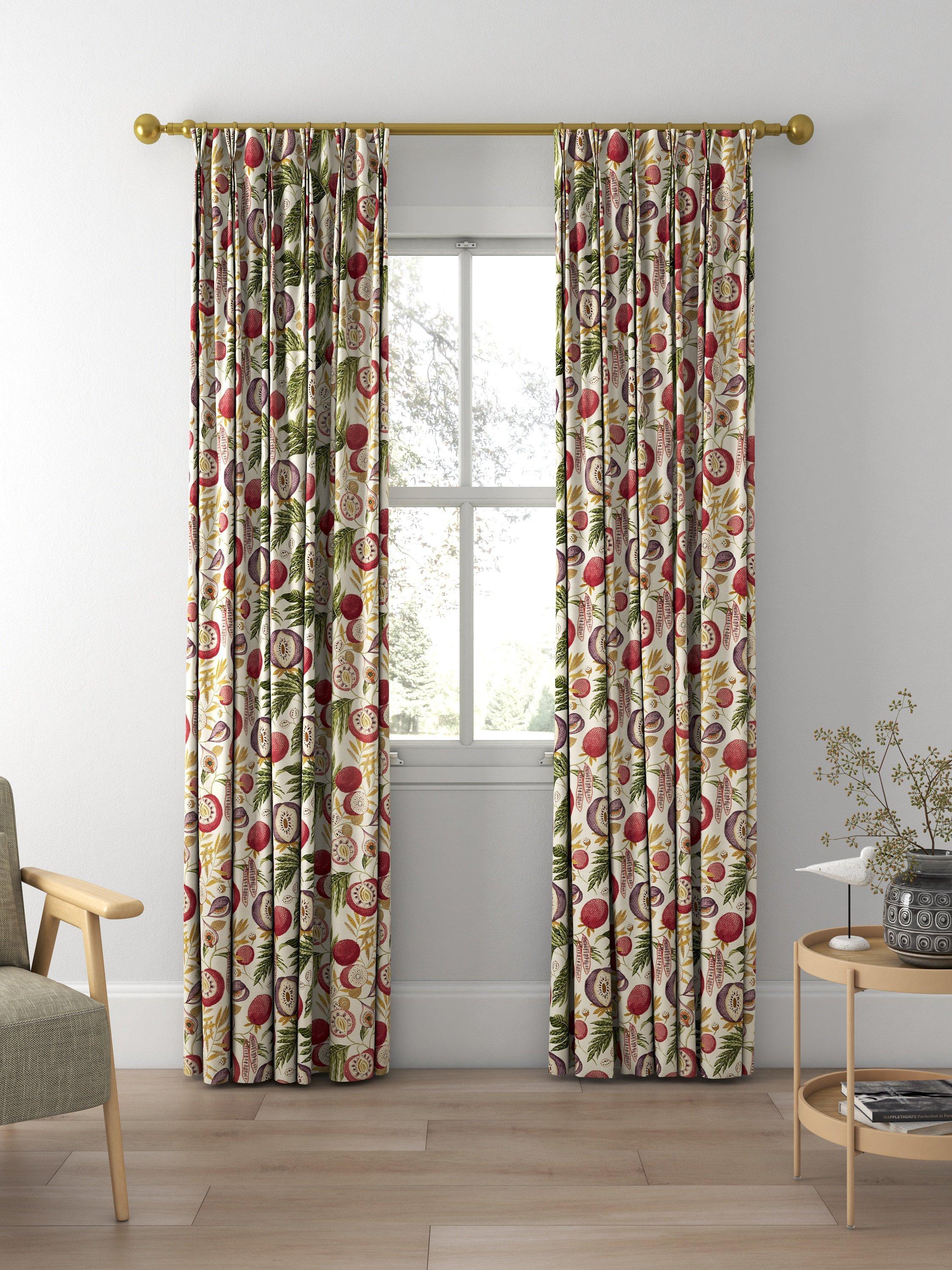 Sanderson Jackfruit fig printed curtains and roman blind - British product