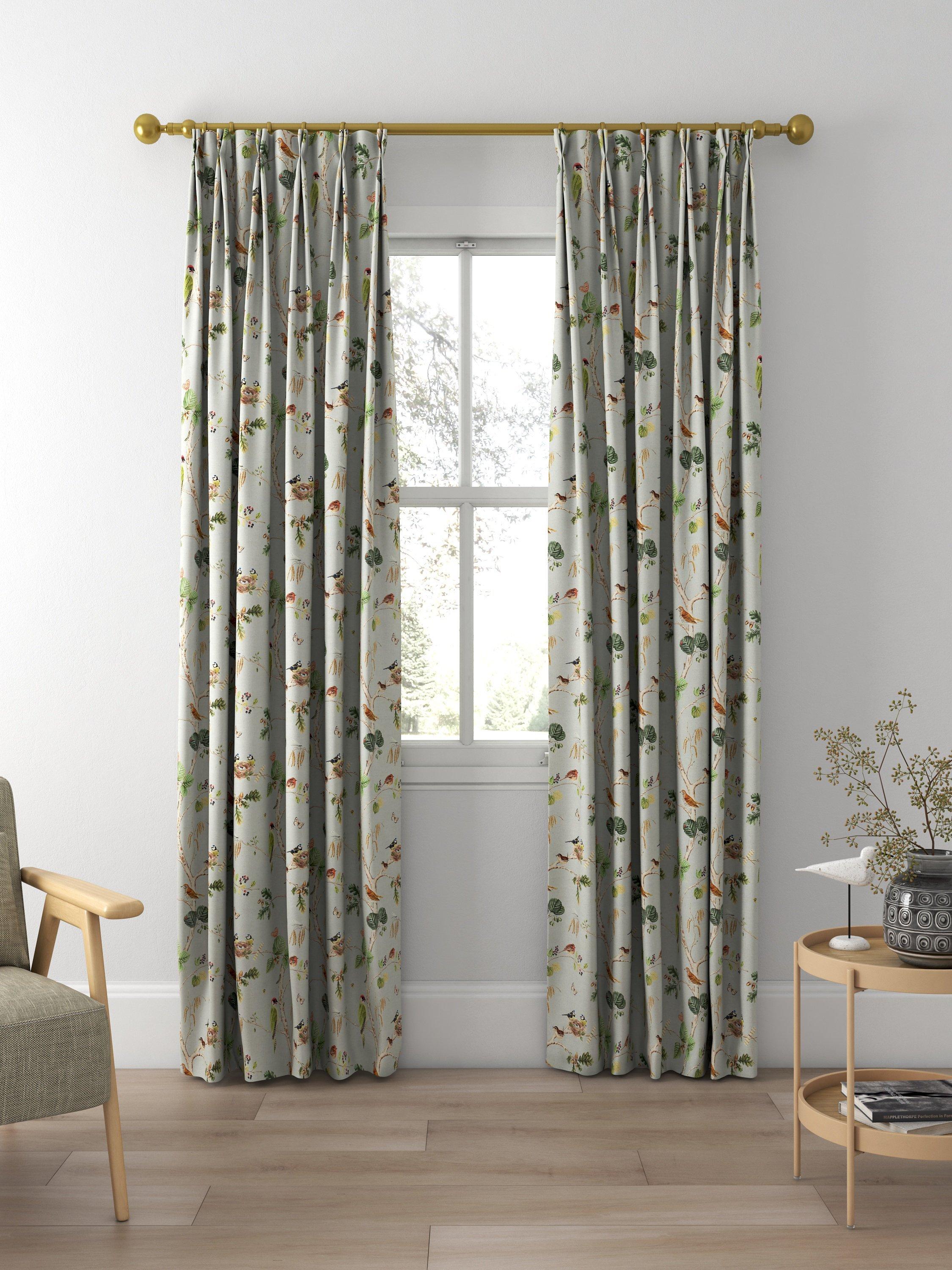 Sanderson Woodland chorus curtains sky blue multi - British product
