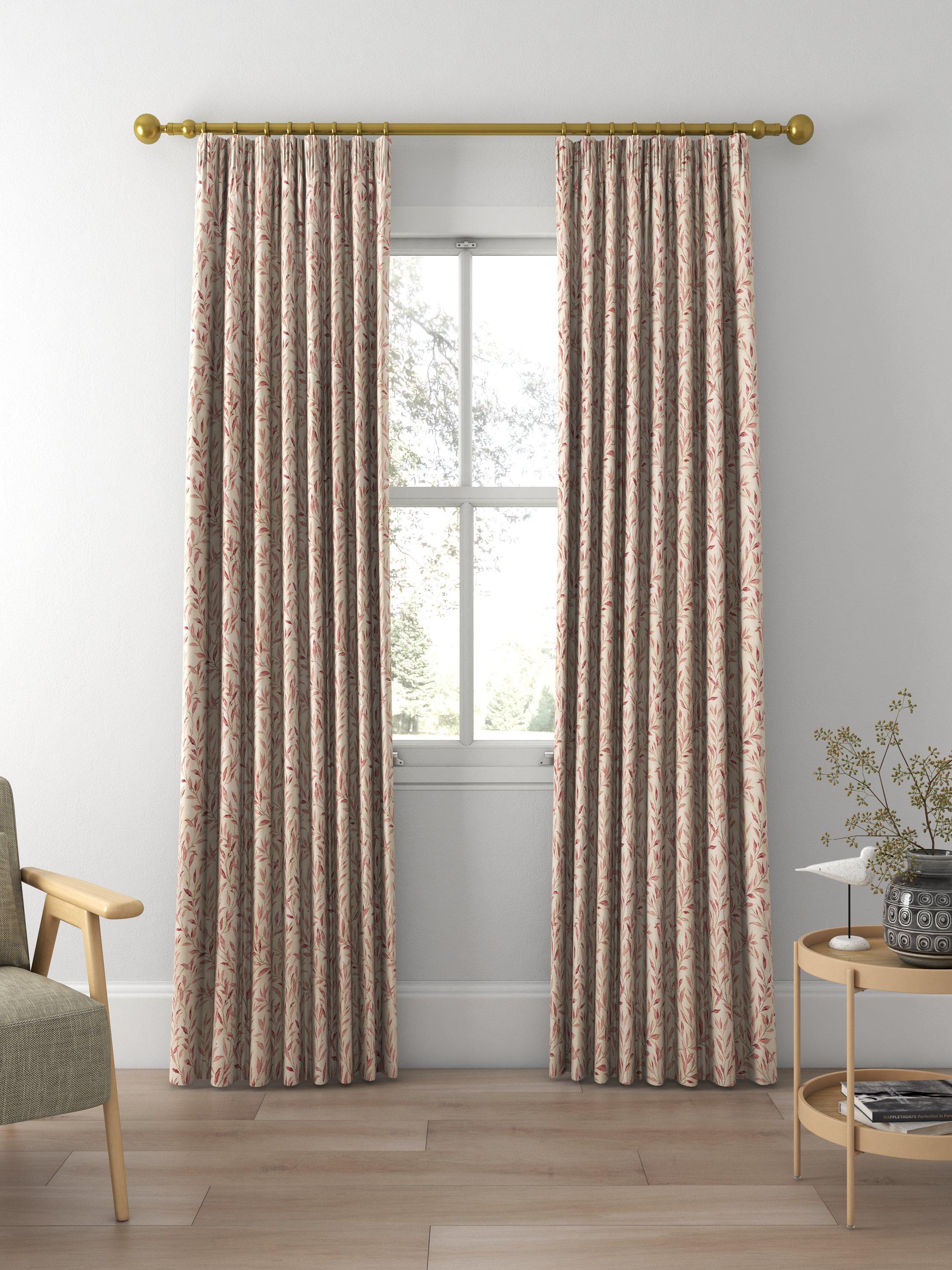Sanderson made to measure curtains or roman blind in rosewood sepia, British brand