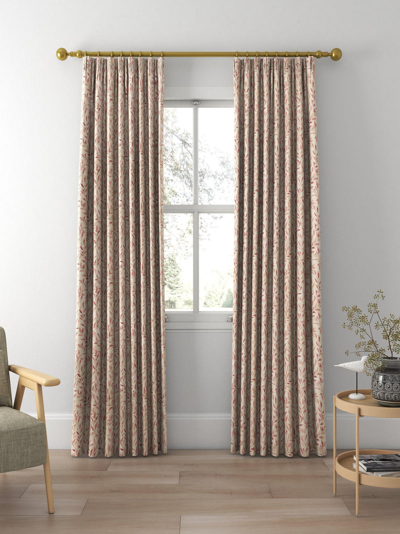 Sanderson made to measure curtains or roman blind in rosewood sepia, British brand