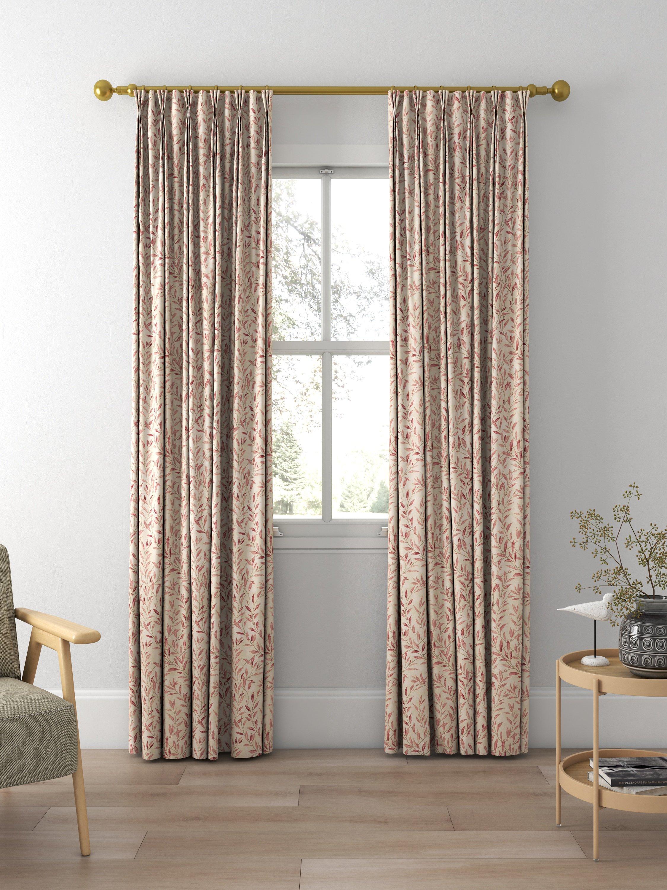 Sanderson made to measure curtains or roman blind in rosewood sepia, British brand