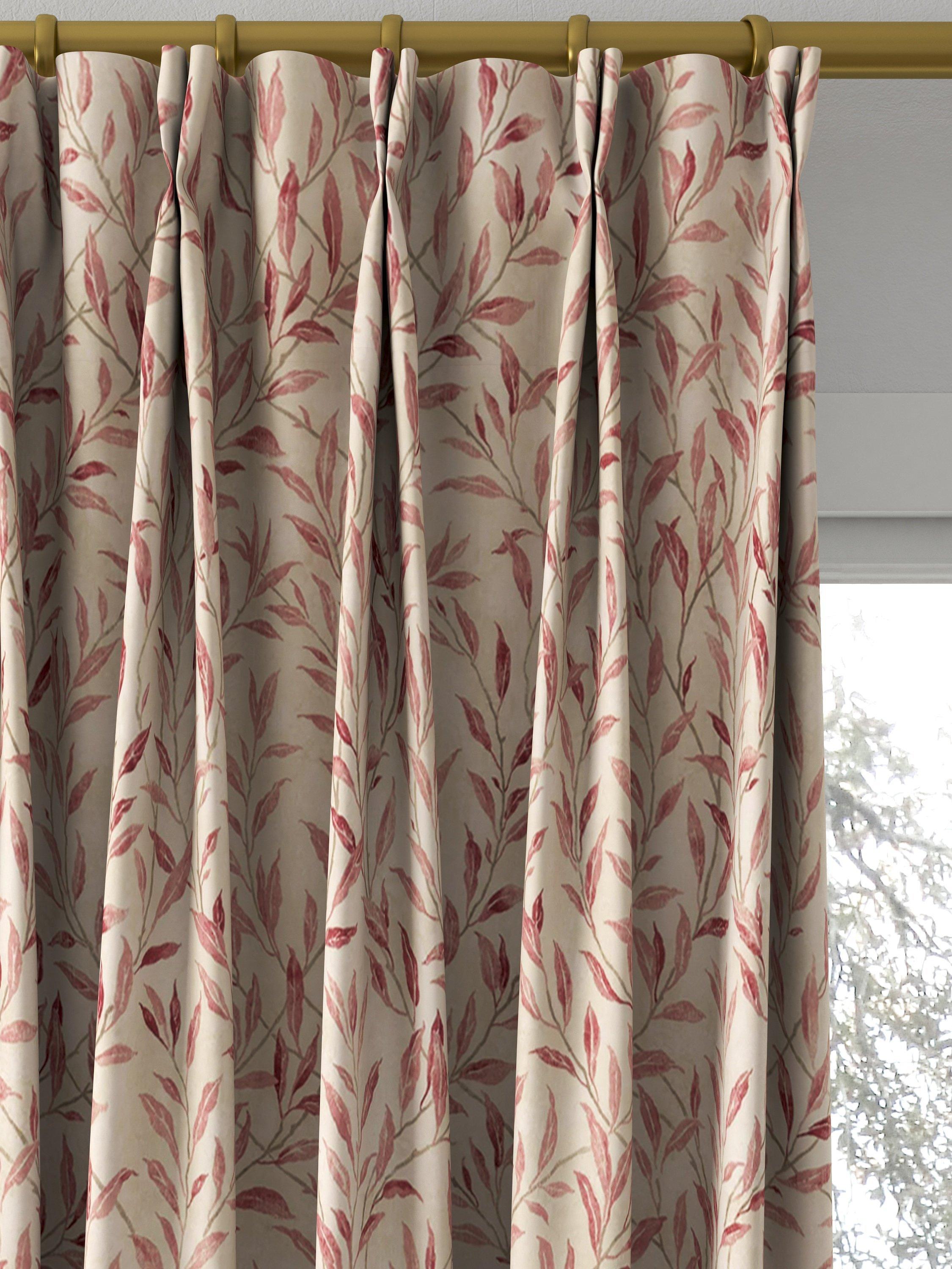 Sanderson made to measure curtains or roman blind in rosewood sepia, British brand