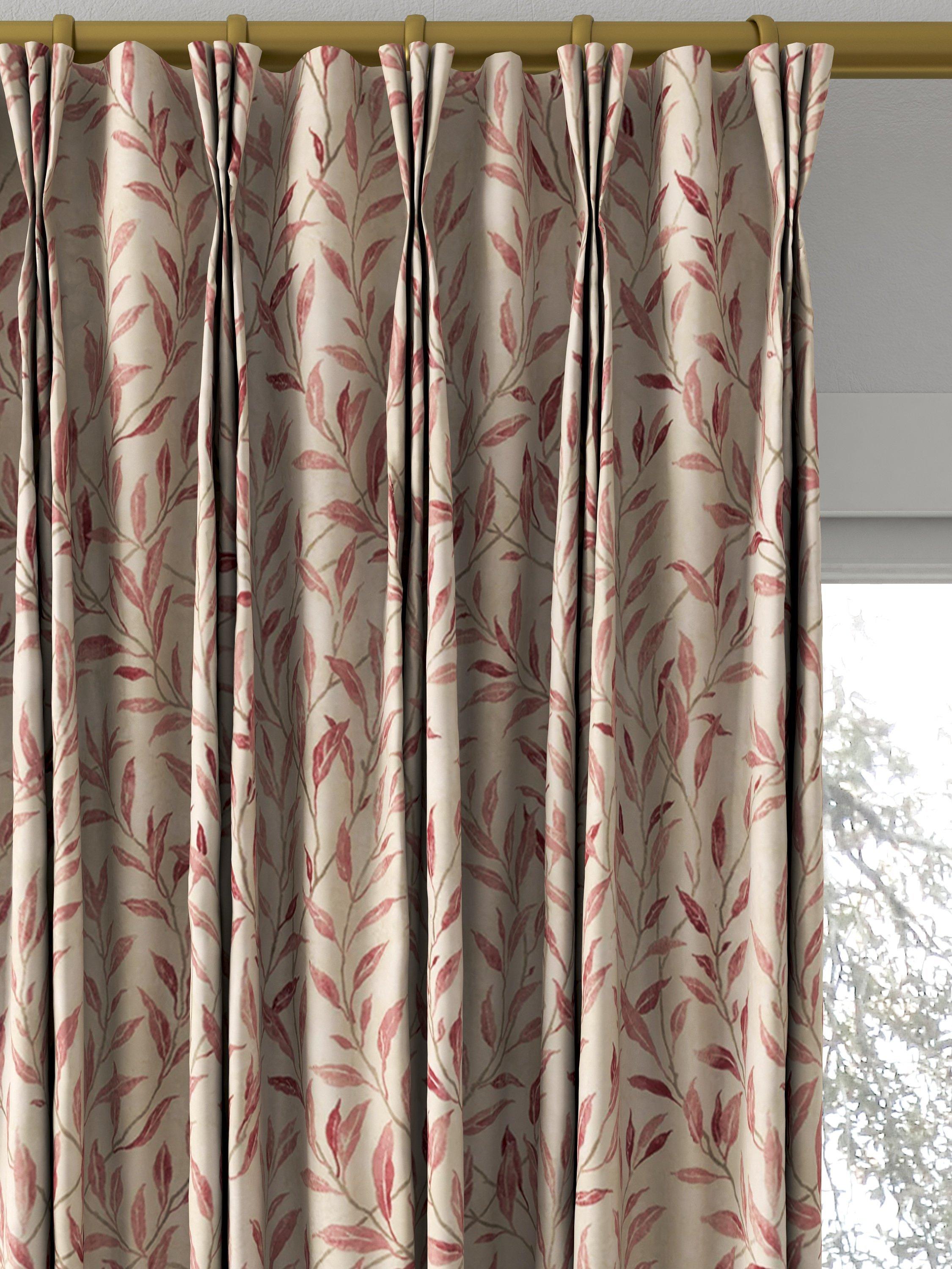 Sanderson made to measure curtains or roman blind in rosewood sepia, British brand