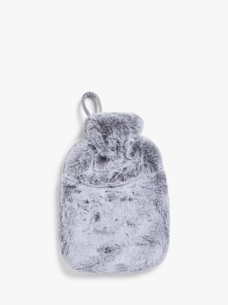 John Lewis faux fur hot water bottle 34cm x 22cm, UK version