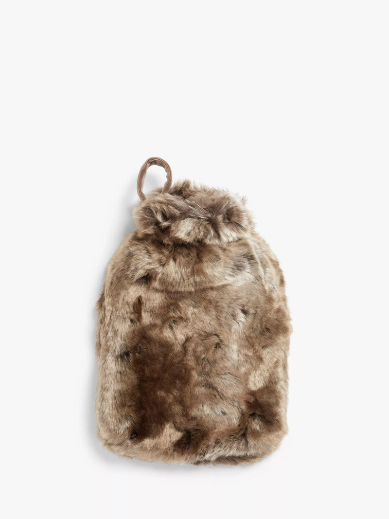 John Lewis faux fur hot water bottle L34cm W22cm (British brand)