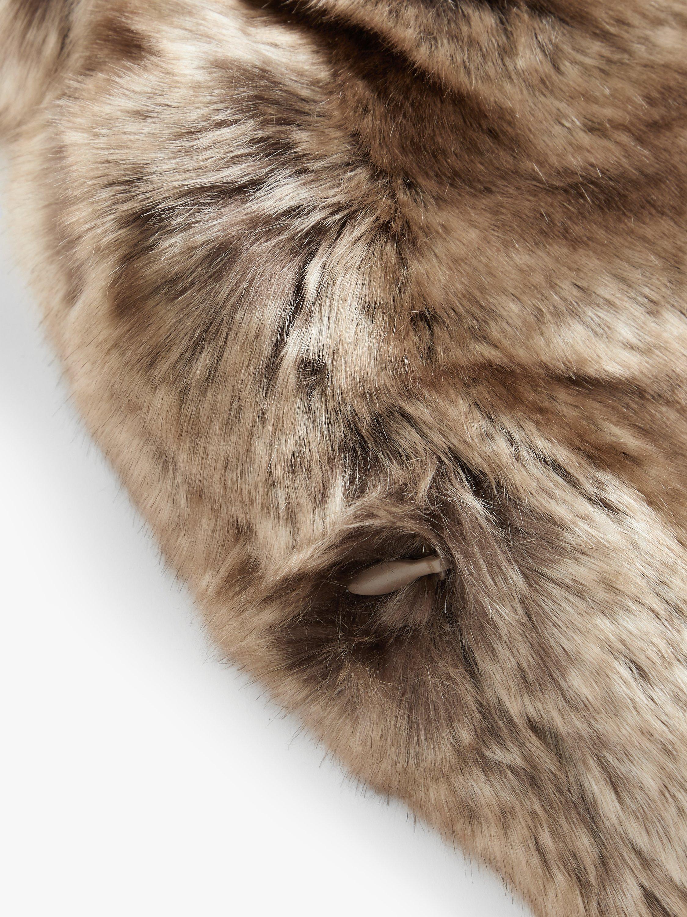 John Lewis faux fur hot water bottle L34cm W22cm (British brand)