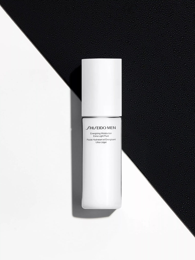 Shiseido men's energising moisturiser extra light fluid 100ml (British brand)