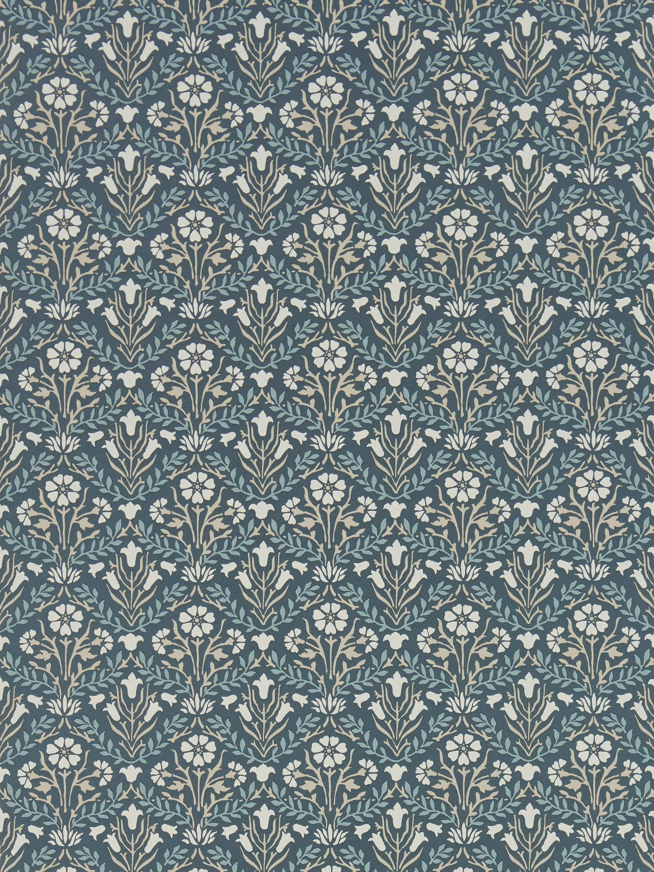 Morris & Co. Bellflowers wallpaper 10m x 52cm, imported from the UK