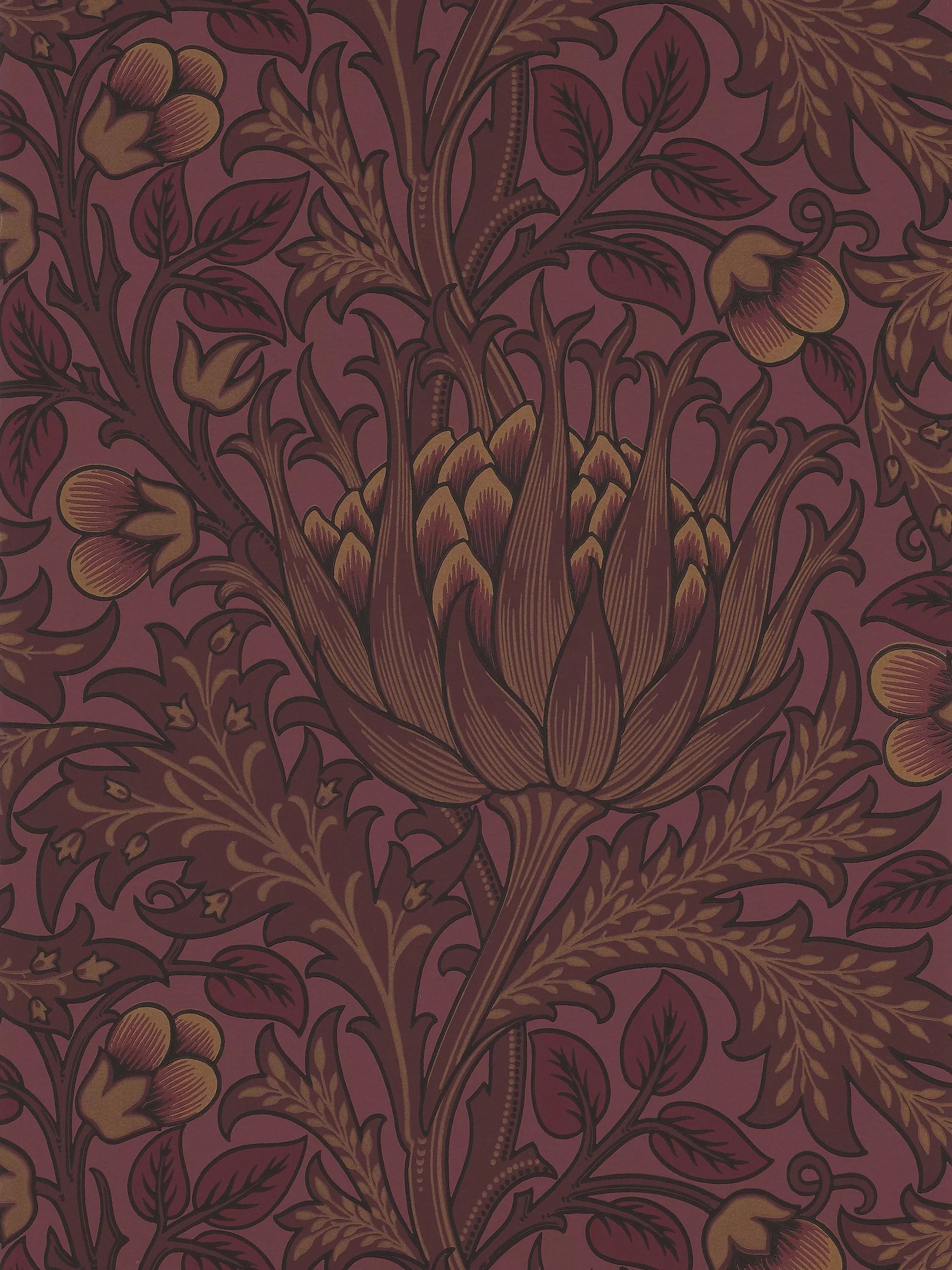 Morris & Co. wallpaper artichoke 10m x 52cm, imported from the UK