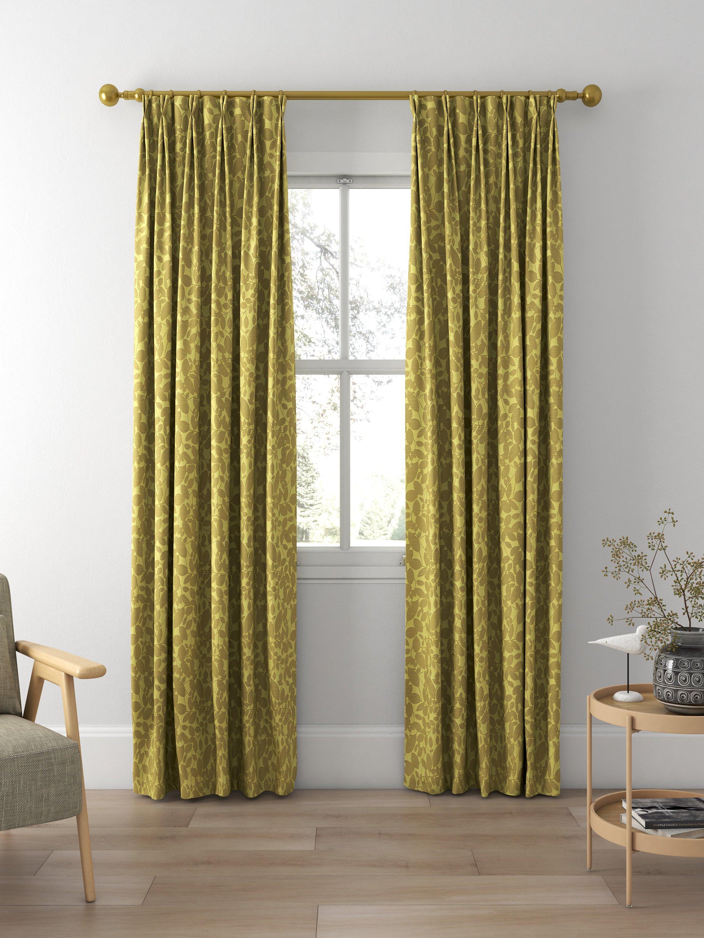 Prestigious Textiles Jude fabric lime made to measure curtain (British brand)
