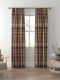 Prestigious Textiles Felix curtains Redwood check, imported from the UK