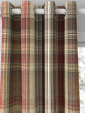 Prestigious Textiles Felix curtains Redwood check, imported from the UK