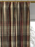 Prestigious Textiles Felix curtains Redwood check, imported from the UK