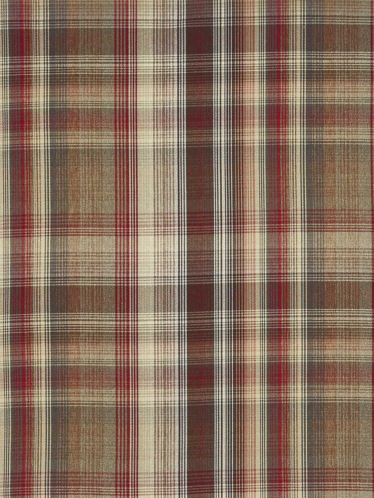 Prestigious Textiles Felix curtains Redwood check, imported from the UK