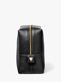 Aspinal of London pebble leather toiletry bag large - British product