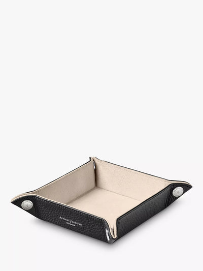 John Lewis Aspinal of London Pebble Leather Mini Tidy Tray- Buy online at McGrocer