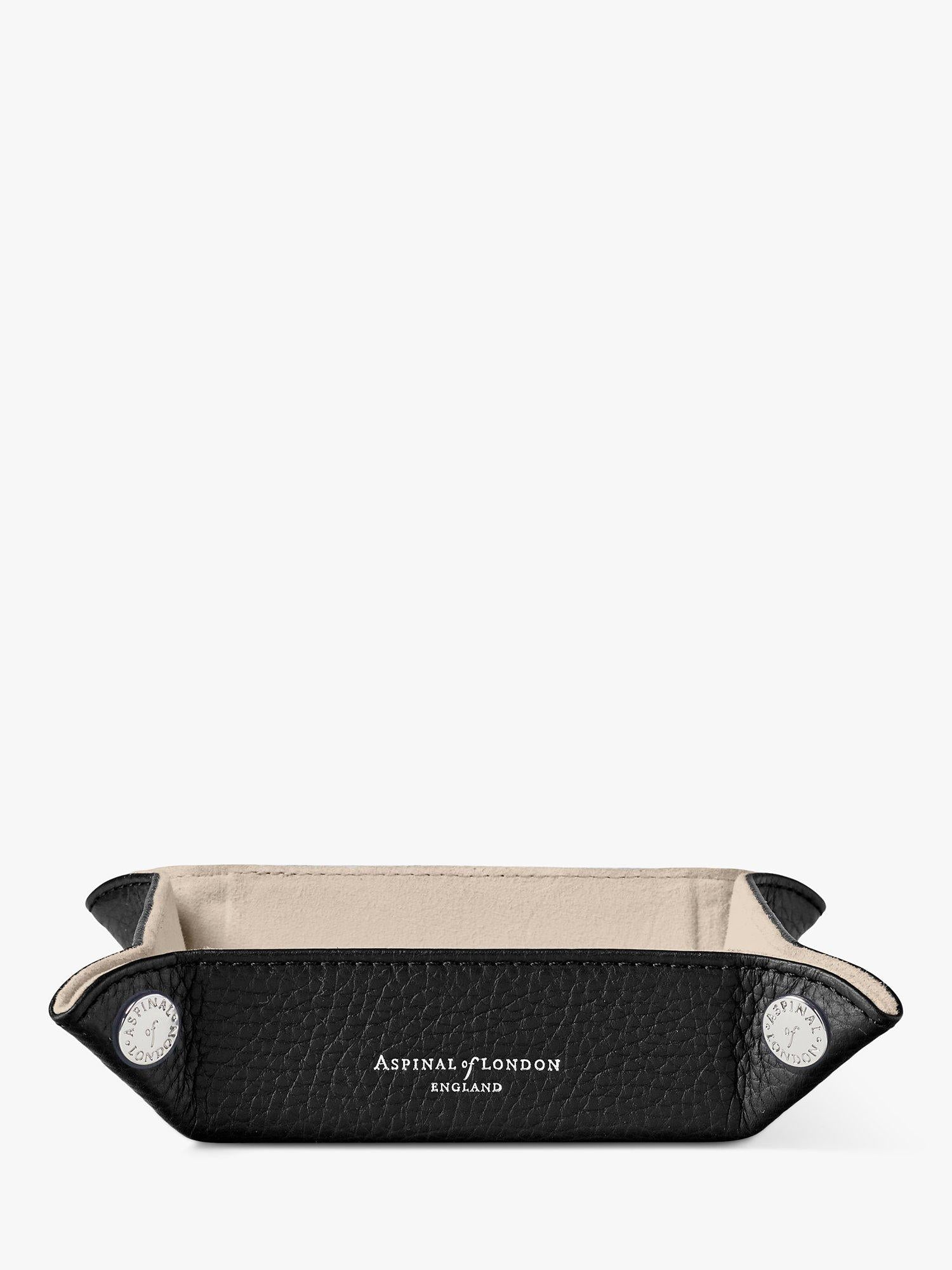 Aspinal of London leather mini tidy tray - British product