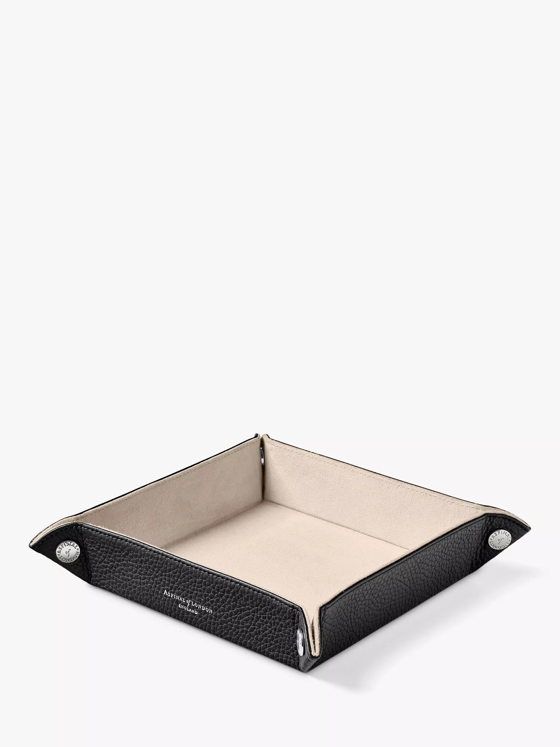 Aspinal of London medium leather tidy tray - British product