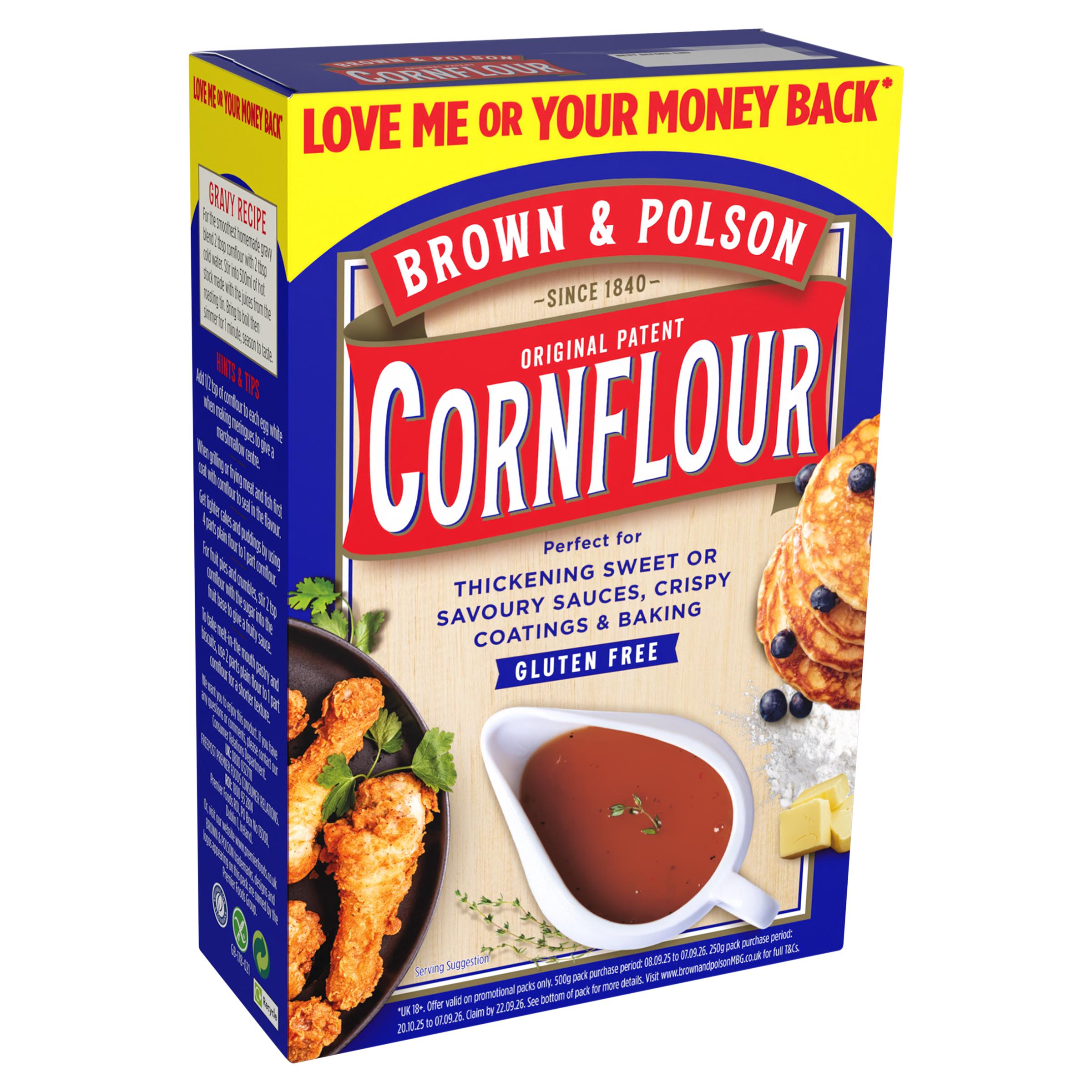 Brown & Polson cornflour 500g gluten-free - British product