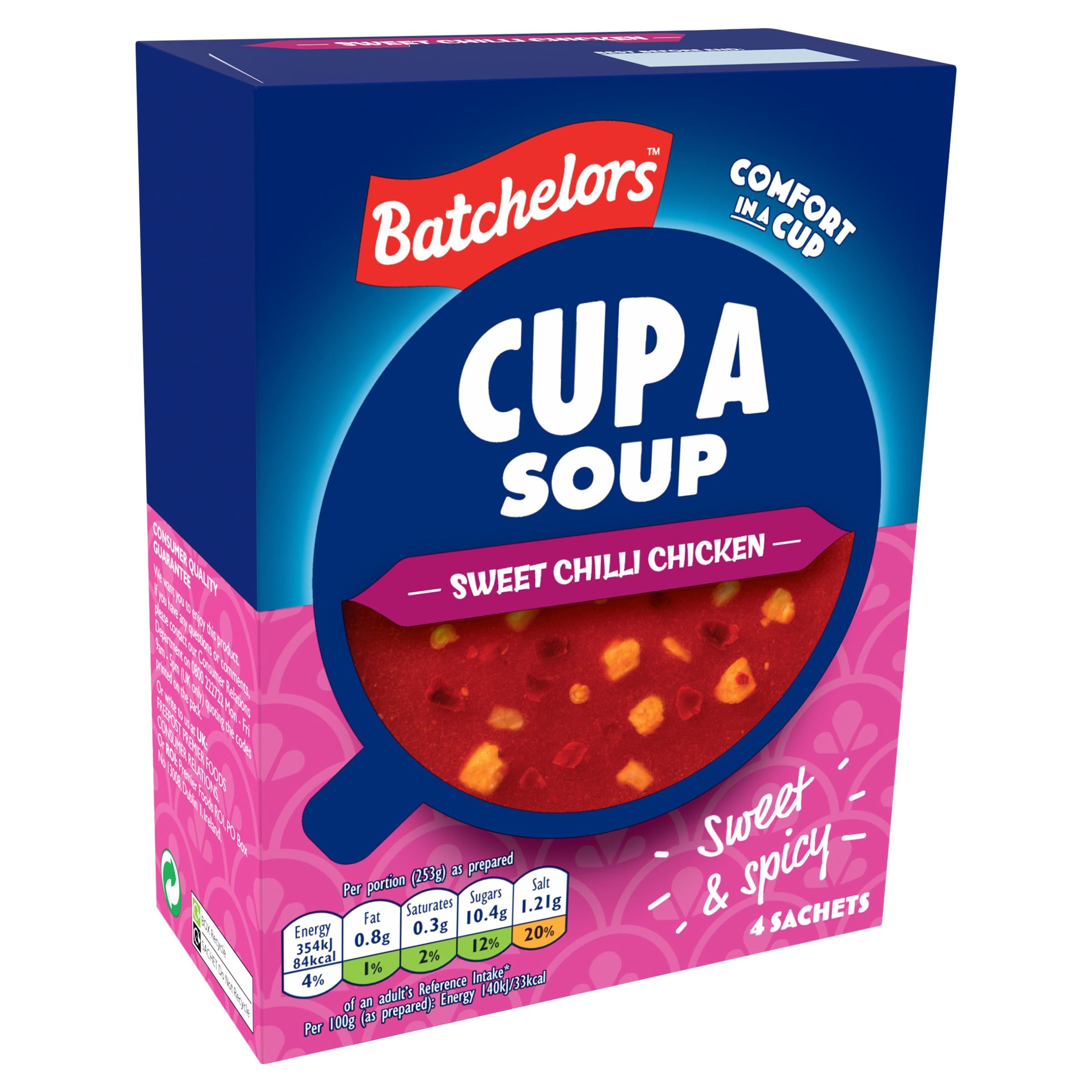 Batchelors cup a soup sweet chilli chicken 92g, UK version