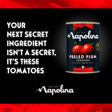 Napolina peeled plum tomatoes 400g (British brand)