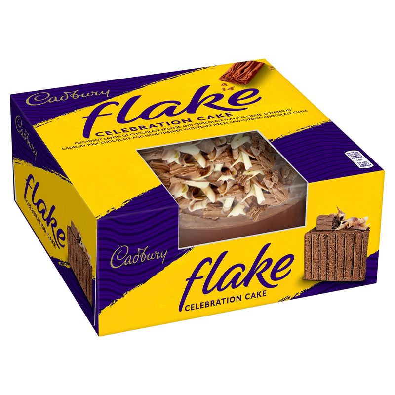 Cadbury Flake Celebration Chocolate Cake 960g, imported from the UK
