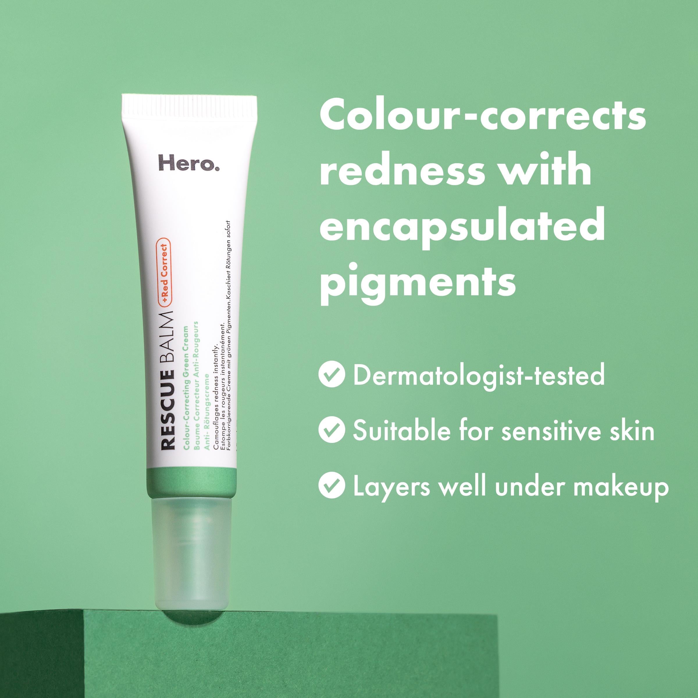 Hero Rescue Balm 15ml colour-correcting cream - British product