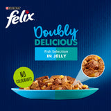 Felix wet cat food fish selection pouches 12x85g - British product