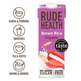 Rude Health organic brown rice drink 1L, imported from the UK