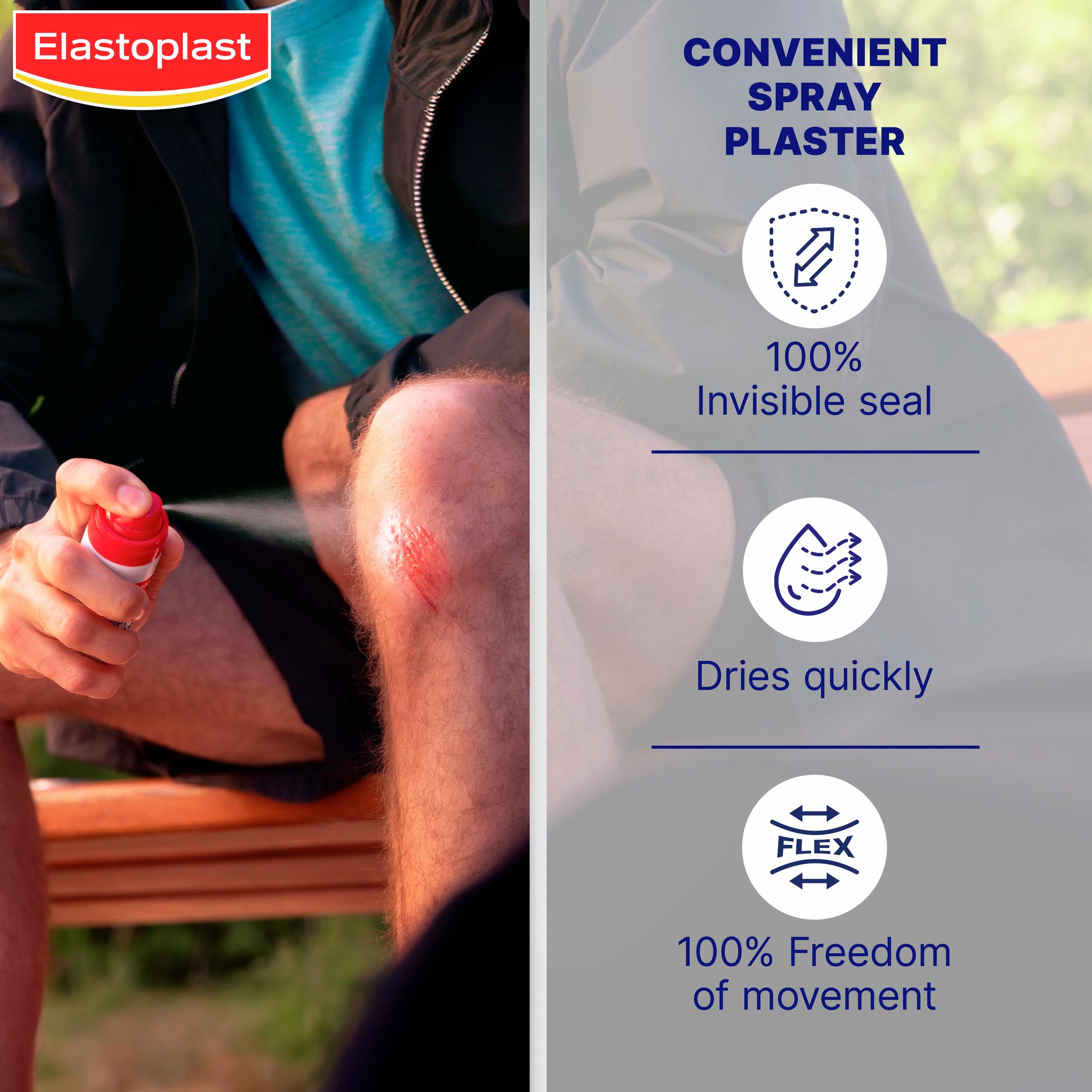 Elastoplast Second Skin Protection Spray Plaster 40ml (British brand)