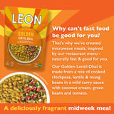 LEON golden lentil dhal 250g, imported from the UK