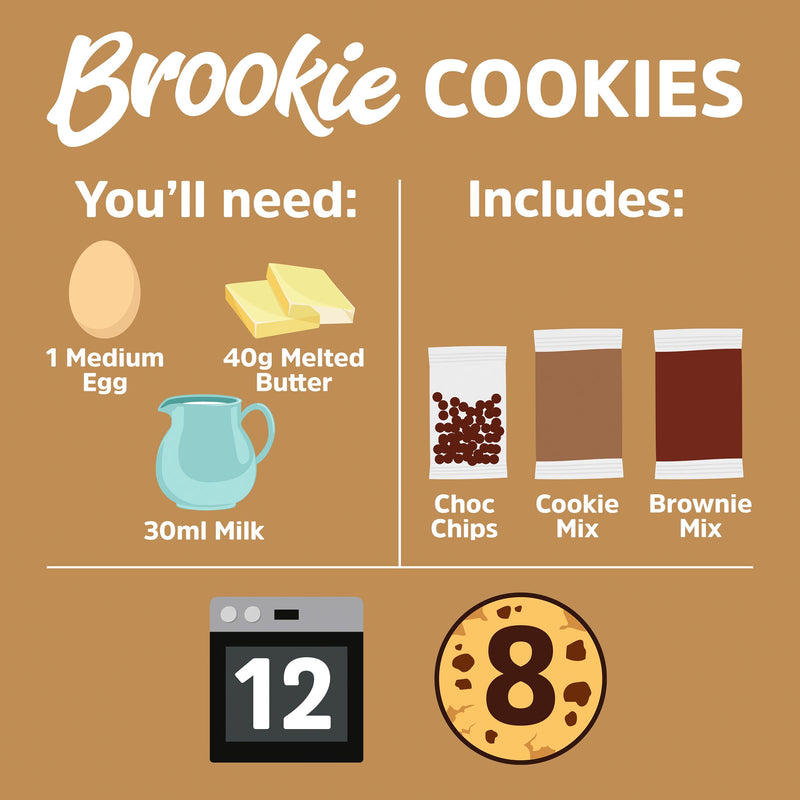 Dr. Oetker Brookie Cookies baking mix - British product