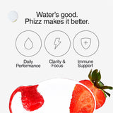 Phizz effervescent tablets mixed berry 20 tablets, imported from the UK